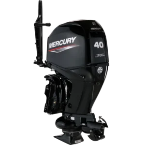 Mercury 40CV 4T Hydrojet EFI arbre long démarrage électrique et TRIM barre franche — 4 temps