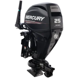 Mercury 25CV 4T Hydrojet EFI arbre long démarrage électrique barre franche trim — 4 temps