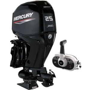 Mercury 25CV 4T Hydrojet EFI arbre long démarrage électrique et TRIM commande à distance — 4 temps